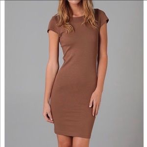 Alice + Olivia Cap Sleeve Brown Dress in Size 2